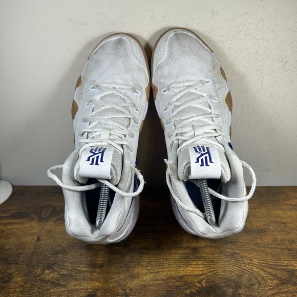 Nike Kyrie 4 Uncle Drew White Deep‎ Royal 943806-100 Shoes Men's Size 9 - Picture 8 of 11